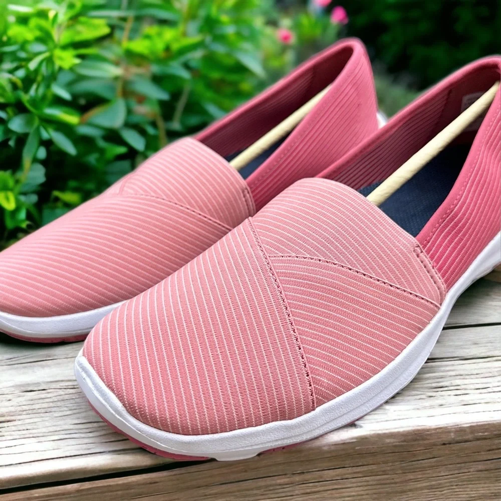 NIB LL Bean Back Cover Slip On Sneaker Loafer Flats Field Rose Faded Rose - Picture 4 of 12
